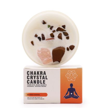 Picture of Chakra Crystal Candles - Sacred Chakra