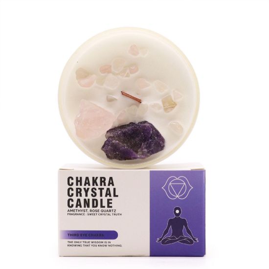 Picture of Chakra Crystal Candles - Third Eye Chakra