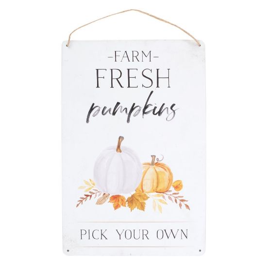 Picture of Farm Fresh Pumpkins Metal Hanging Sign
