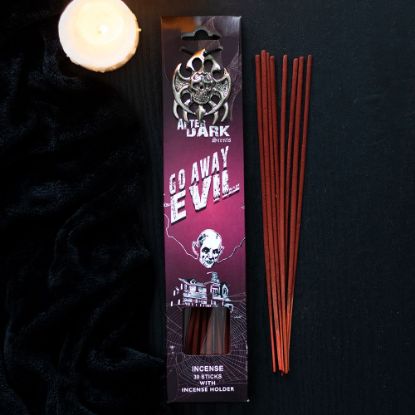 Picture of Go Away Evil Incense Sticks with Holder