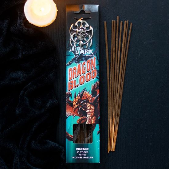 Picture of Dragon Blood Incense Sticks with Holder