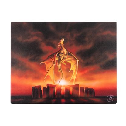 Picture of 19x25cm Solstice Canvas Plaque by Anne Stokes