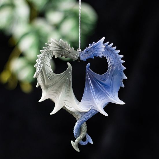 Picture of Dragon Heart Hanging Ornament by Anne Stokes