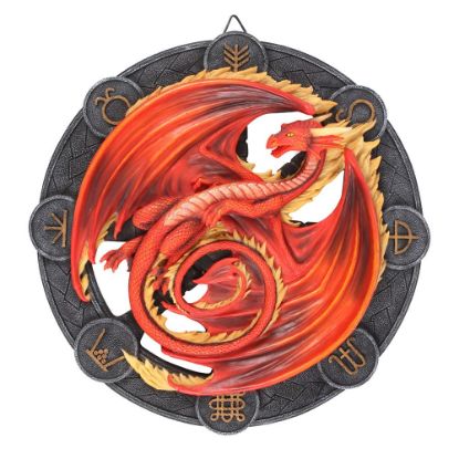 Picture of Beltane Dragon Resin Wall Plaque by Anne Stokes