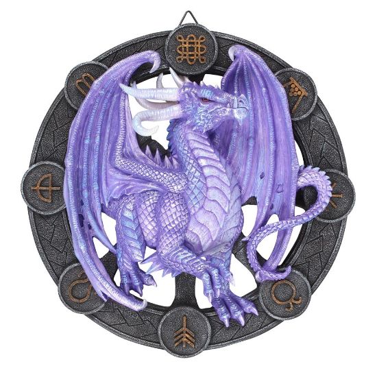 Picture of Samhain Dragon Resin Wall Plaque by Anne Stokes