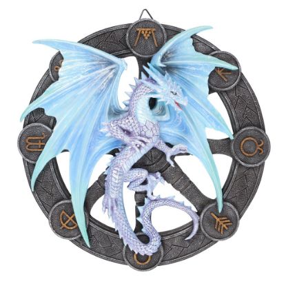 Picture of Yule Dragon Resin Wall Plaque by Anne Stokes