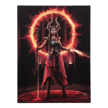 Picture of 19x25cm Fire Element Sorceress Canvas Plaque by Anne Stokes