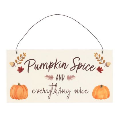 Picture of 20cm Pumpkin Spice Hanging Sign