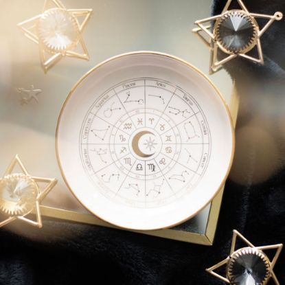 Picture of Off White Astrology Wheel Trinket Dish