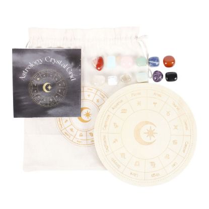 Picture of Astrology Wheel Crystal Grid Set