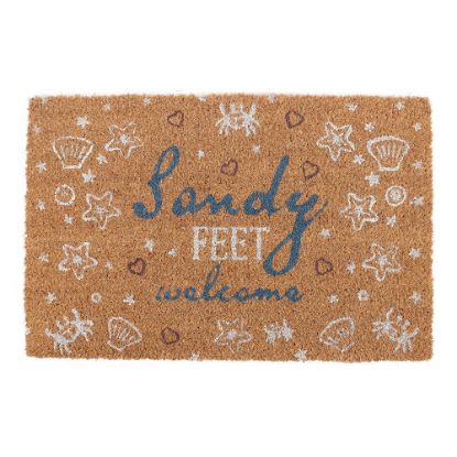 Picture of Natural Sandy Feet Welcome Doormat
