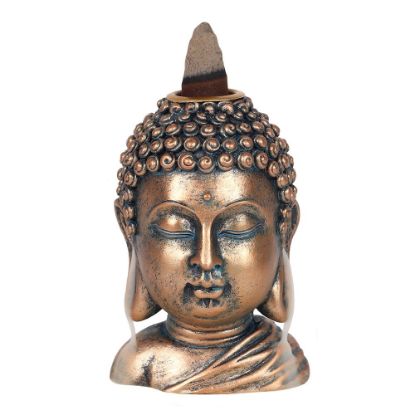 Picture of Bronze Buddha Head Backflow Incense Burner