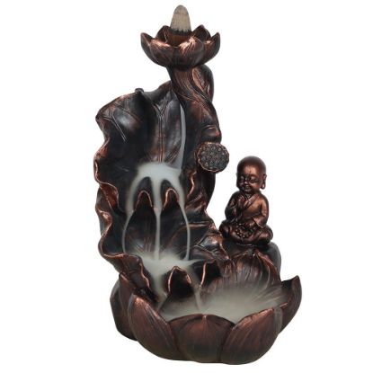 Picture of Bronze Effect Buddha Backflow Incense Burner