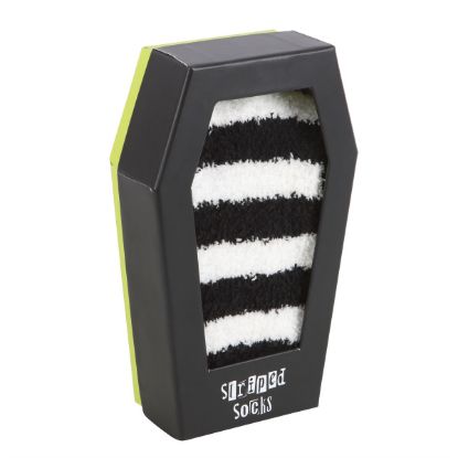 Picture of Striped Socks in Coffin Gift Box