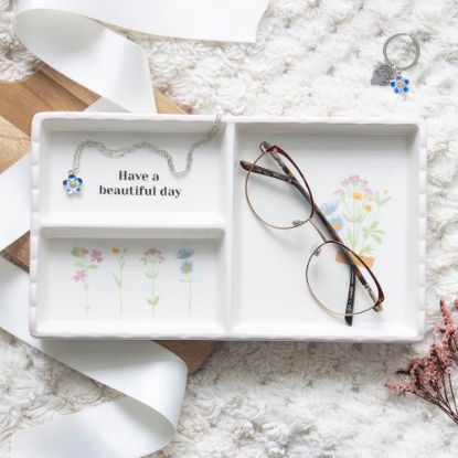 Picture of Have a Beautiful Day Floral Trinket Tray