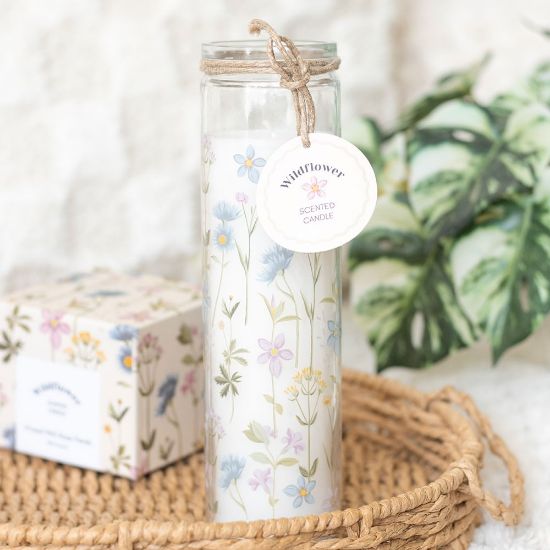 Picture of Floral Print Wildflower Tube Candle