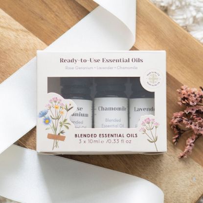 Picture of Set of 3 Floral Blended Essential Oils