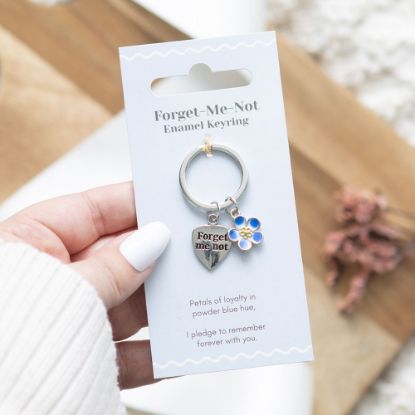 Picture of Forget-Me-Not Flower Keyring