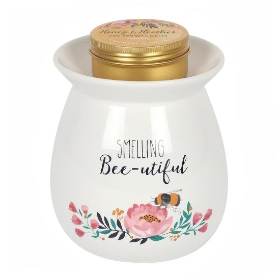Picture of Large Smelling Bee-utiful Wax Melt Burner Gift Set