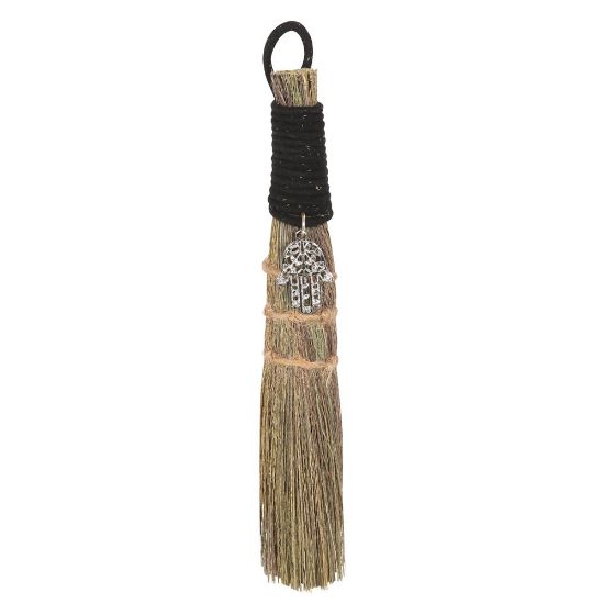 Picture of 20cm Broom with Hamsa Hand Charm