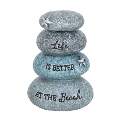 Picture of Life is Better at the Beach Resin Stone Ornament