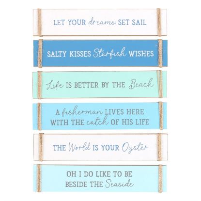 Picture of Pack of 6 Nautical Block Signs