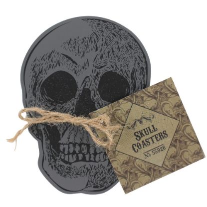 Picture of Set Of 4 Skull Coasters