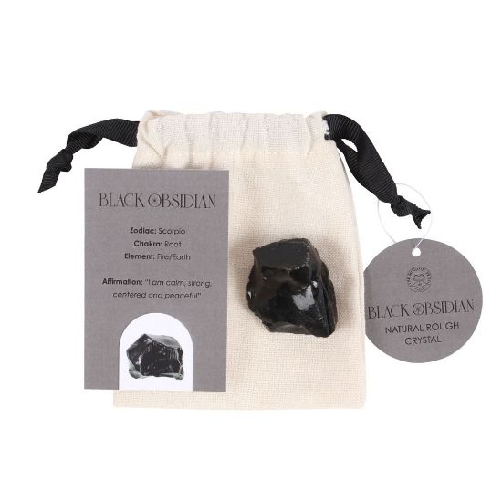 Picture of Black Obsidian Healing Rough Crystal