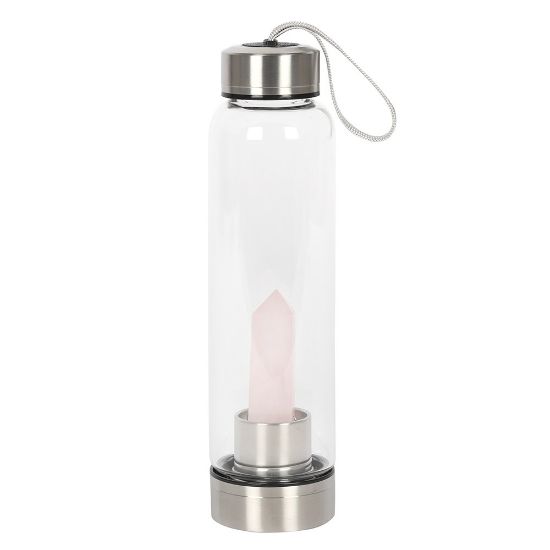 Picture of Rose Quartz Purifying Glass Water Bottle