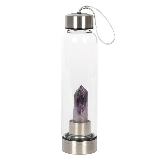 Picture of Amethyst Calming Glass Water Bottle
