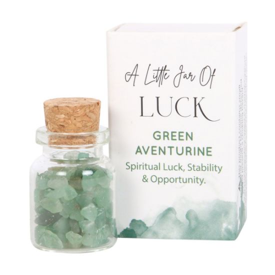 Picture of Jar of Luck Aventurine Crystal in a Matchbox