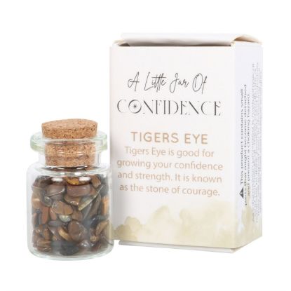 Picture of Jar of Confidence Tiger's Eye Crystal in a Matchbox