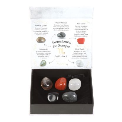Picture of Scorpio Crystal Tumblestone Set