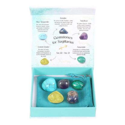 Picture of Sagittarius Crystal Tumblestone Set
