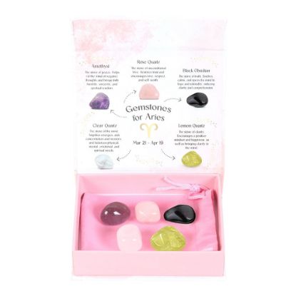 Picture of Aries Crystal Tumblestone Set