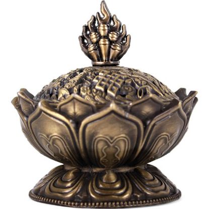 Picture of Metal Lotus Incense Cone Holder