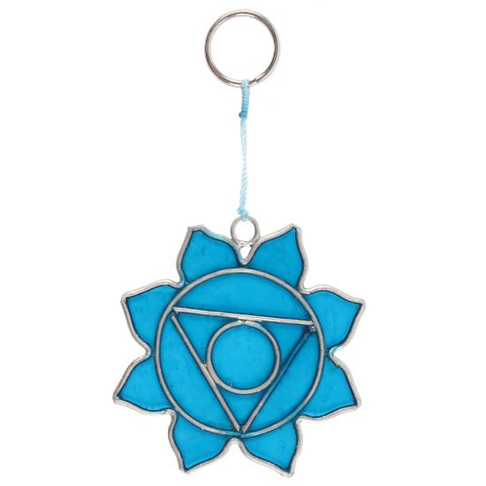 Picture of Throat Chakra Symbol Mini Suncatcher