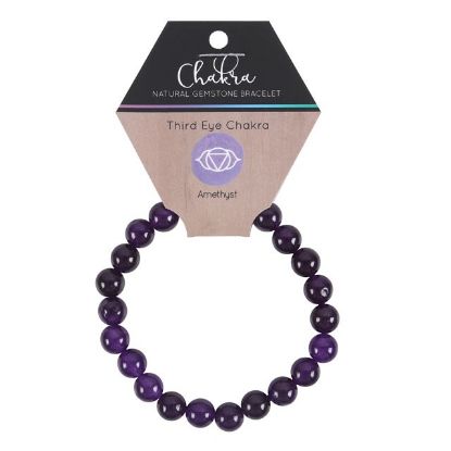 Picture of Third Eye Chakra Amethyst Gemstone Bracelet