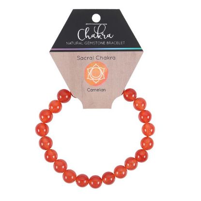 Picture of Sacral Chakra Carnelian Gemstone Bracelet