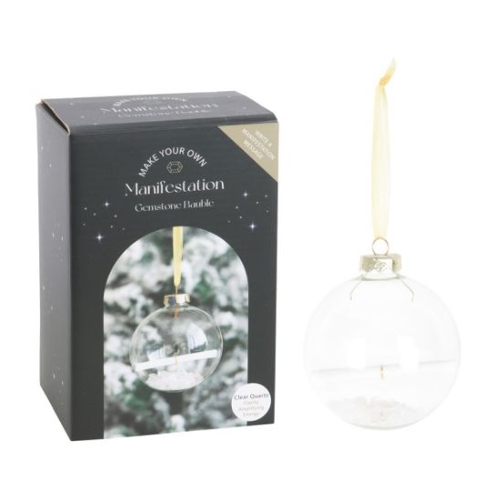 Picture of Clear Quartz Manifestation Christmas Bauble Kit