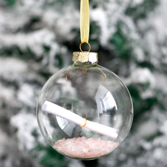Picture of Rose Quartz Manifestation Christmas Bauble Kit