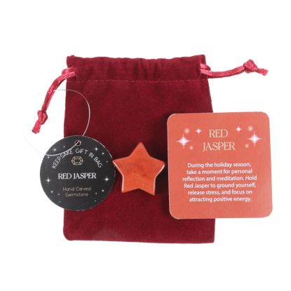 Picture of Red Jasper Crystal Star in a Bag