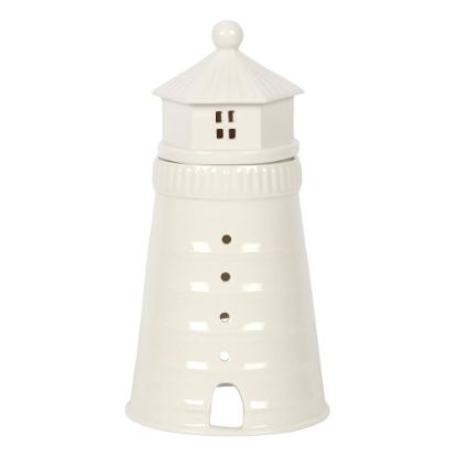 Picture of White Lighthouse Oil Burner