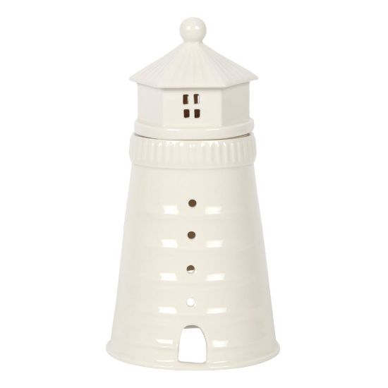 Picture of White Lighthouse Oil Burner