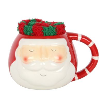 Picture of Santa Mug and Socks Set