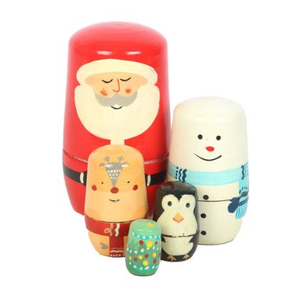 Picture of Christmas Russian Nesting Doll Set