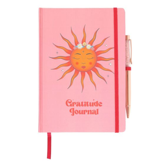 Picture of The Sun Gratitude Journal with Rose Quartz Pen