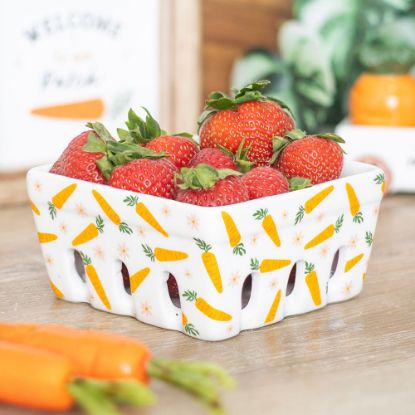 Picture of Carrot Patch Ceramic Berry Basket