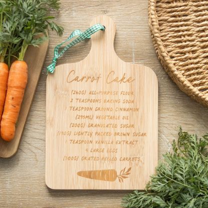 Picture of Carrot Cake Recipe Bamboo Serving Board