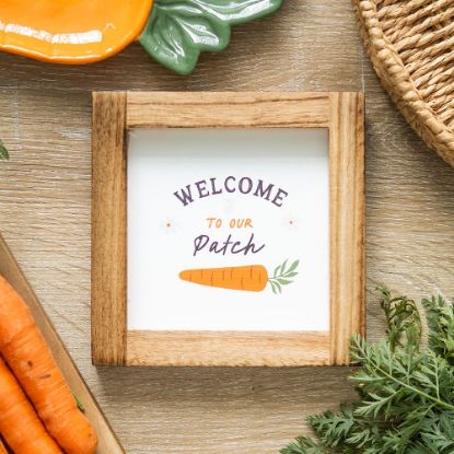 Picture of Welcome to Our Patch Wooden Frame Sign